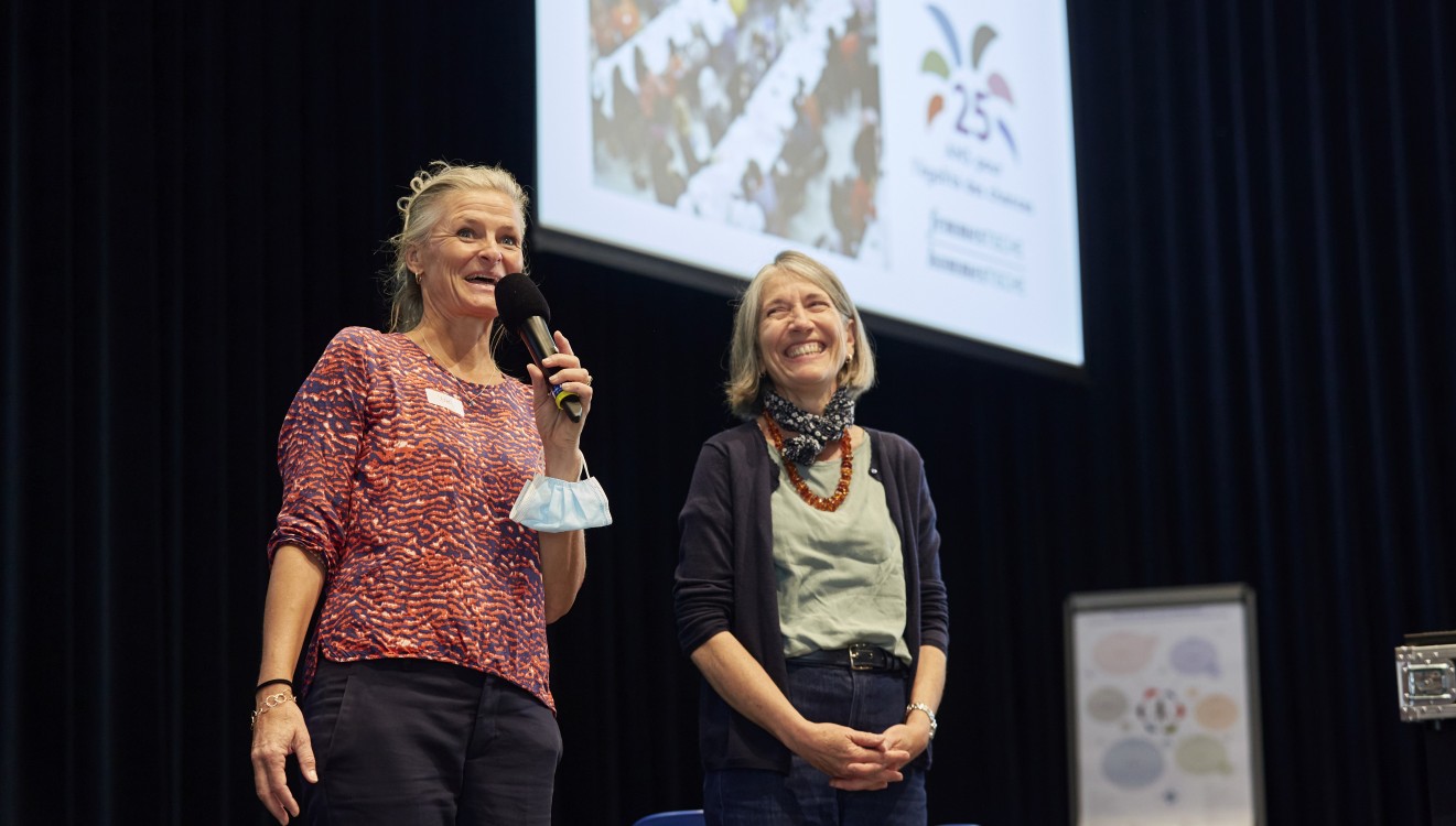 Isabel Uehlinger, secrétaire générale, et Viviane Fenter, responsable pour la Suisse romande, se réjouissent de la participation des animateurs et animatrices au congrès national de Bienne en 2022.